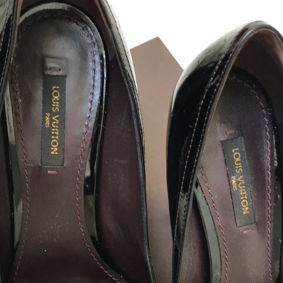 Louis Vuitton pumps size 38.5, maroon color - Picture 5 of 12